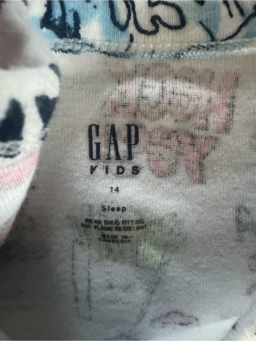 GAP White Kids Skate & Surf Graphic Pajama pantsSet